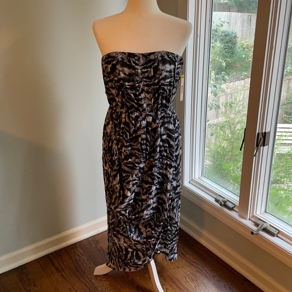 Alice + Olivia Silver Tiger Maxi Dress
